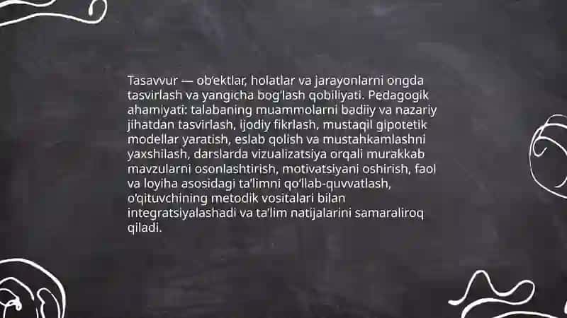 Tasavvur va uning talaba faoliyatidagi roli 3