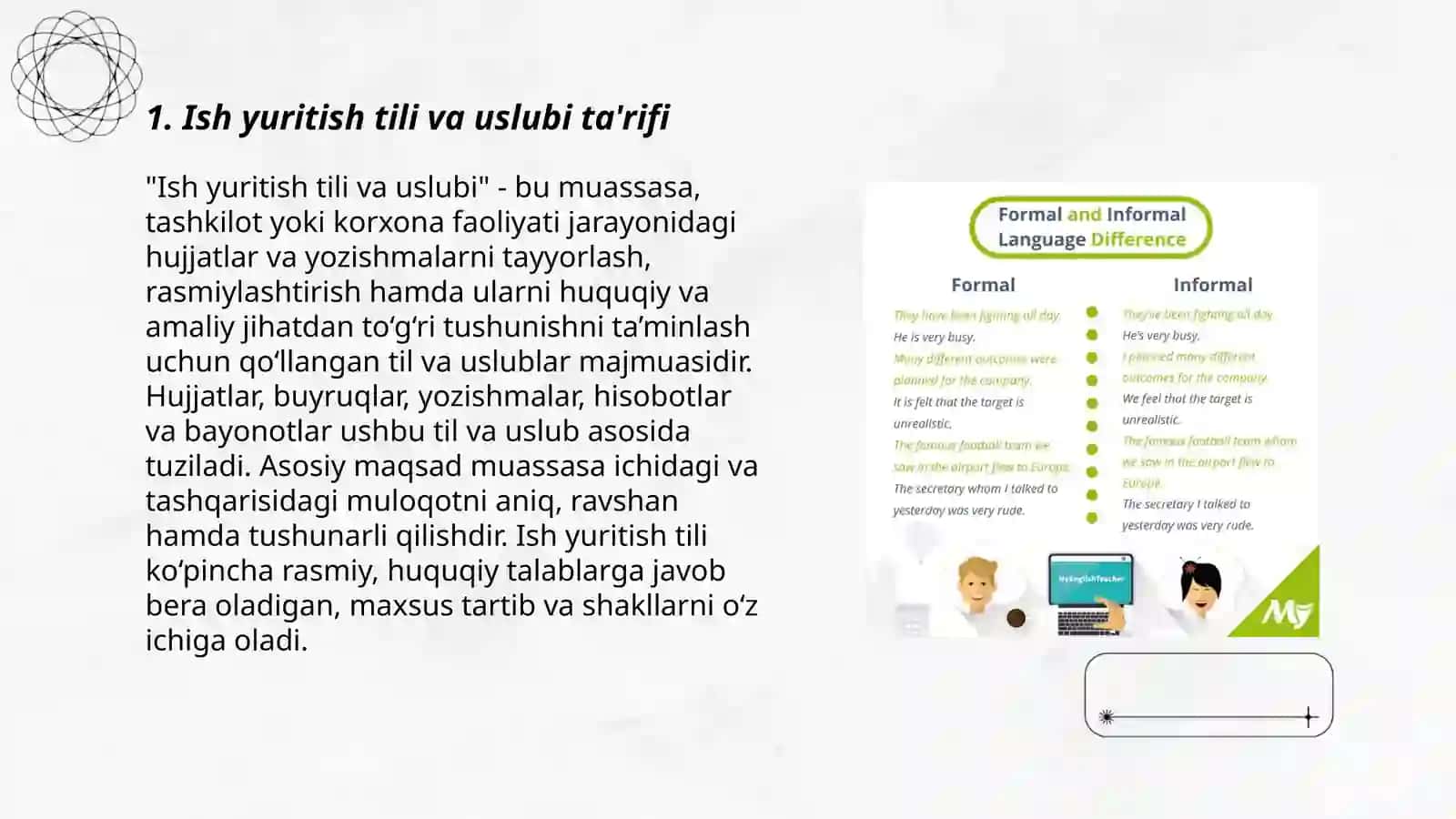 Ish yuritish tili va uslubi 3