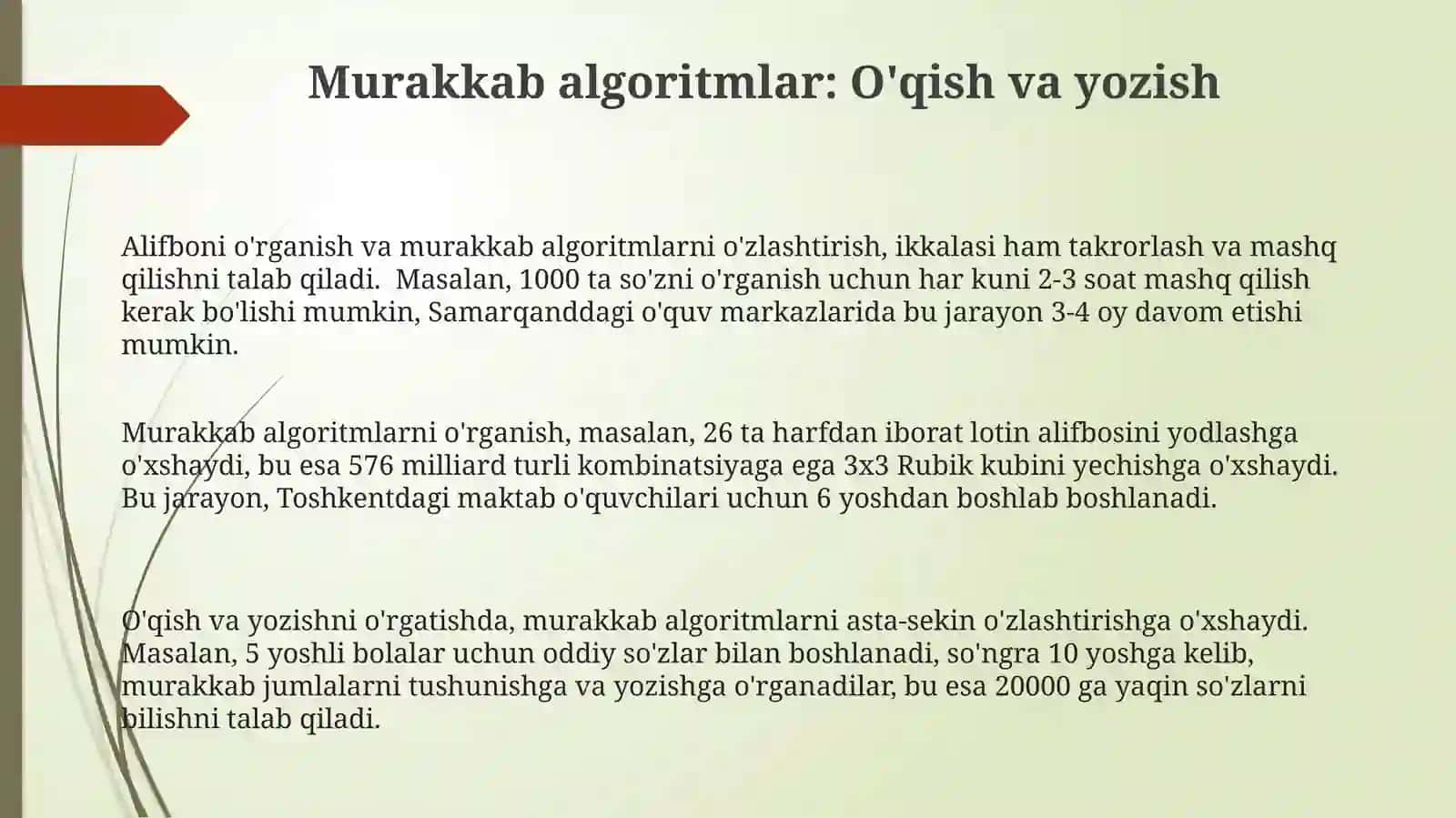 Alifbo harflarini o'rganish 3