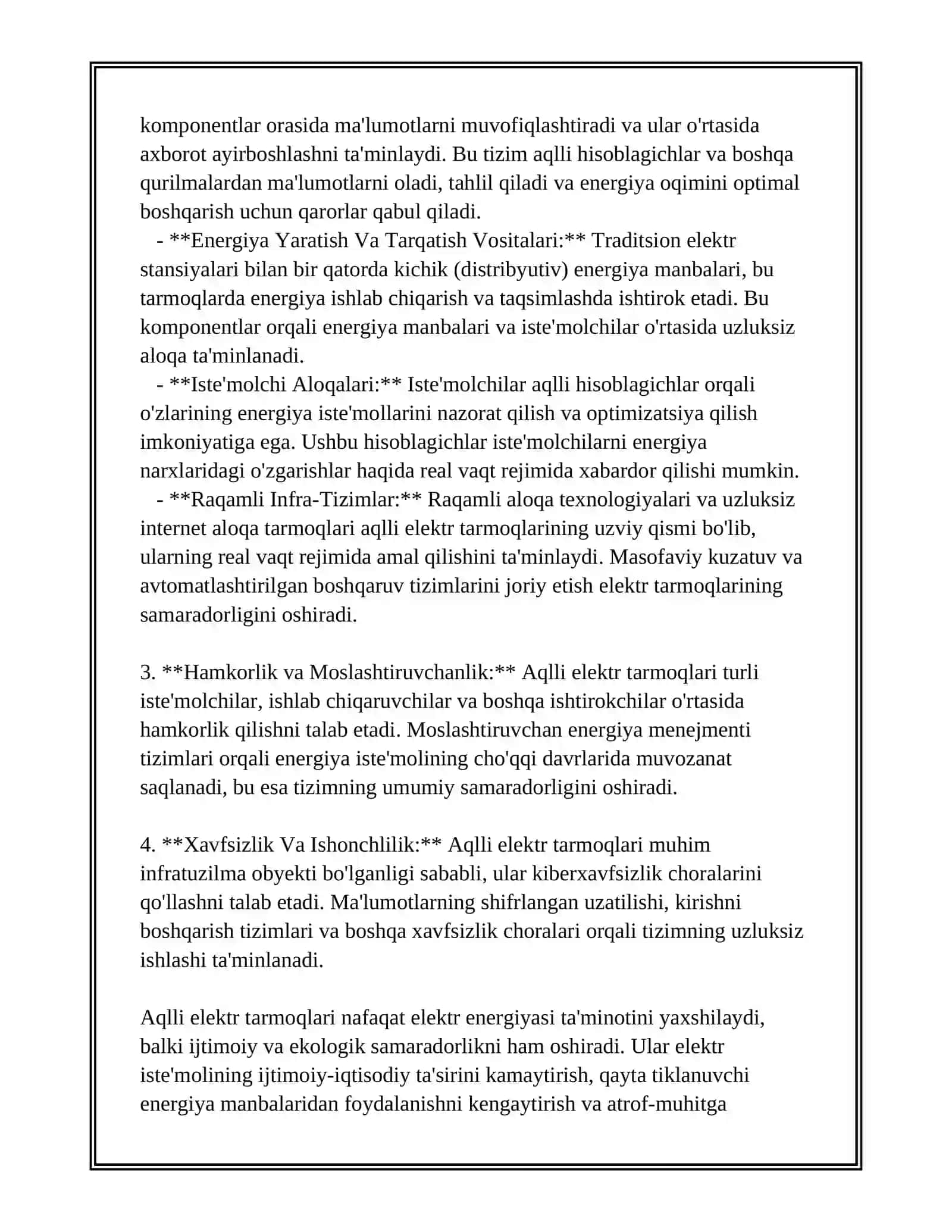 SMART GRID - AQLLI ELEKTR TARMOQLARI 3