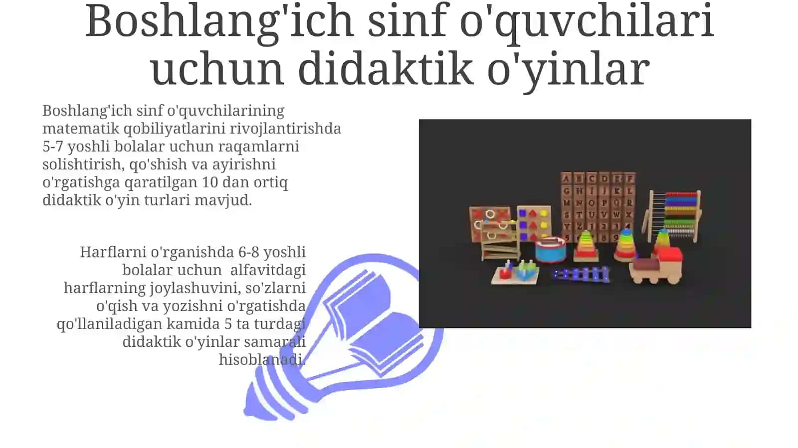 Didaktik O'yinlarni Tanlash va Qo'llash 3