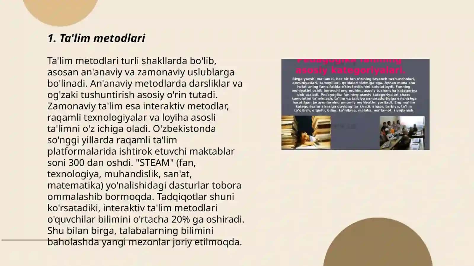 Ta'lim metodlari 3