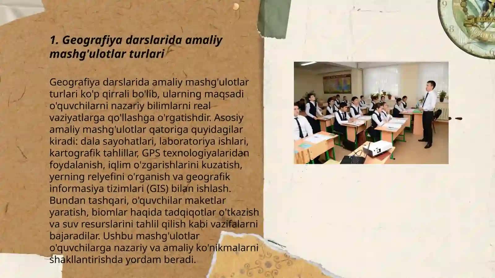 Geografiya Darslarida Amaliy Mashg'ulotlardan Foydalanish Metodikasi 3