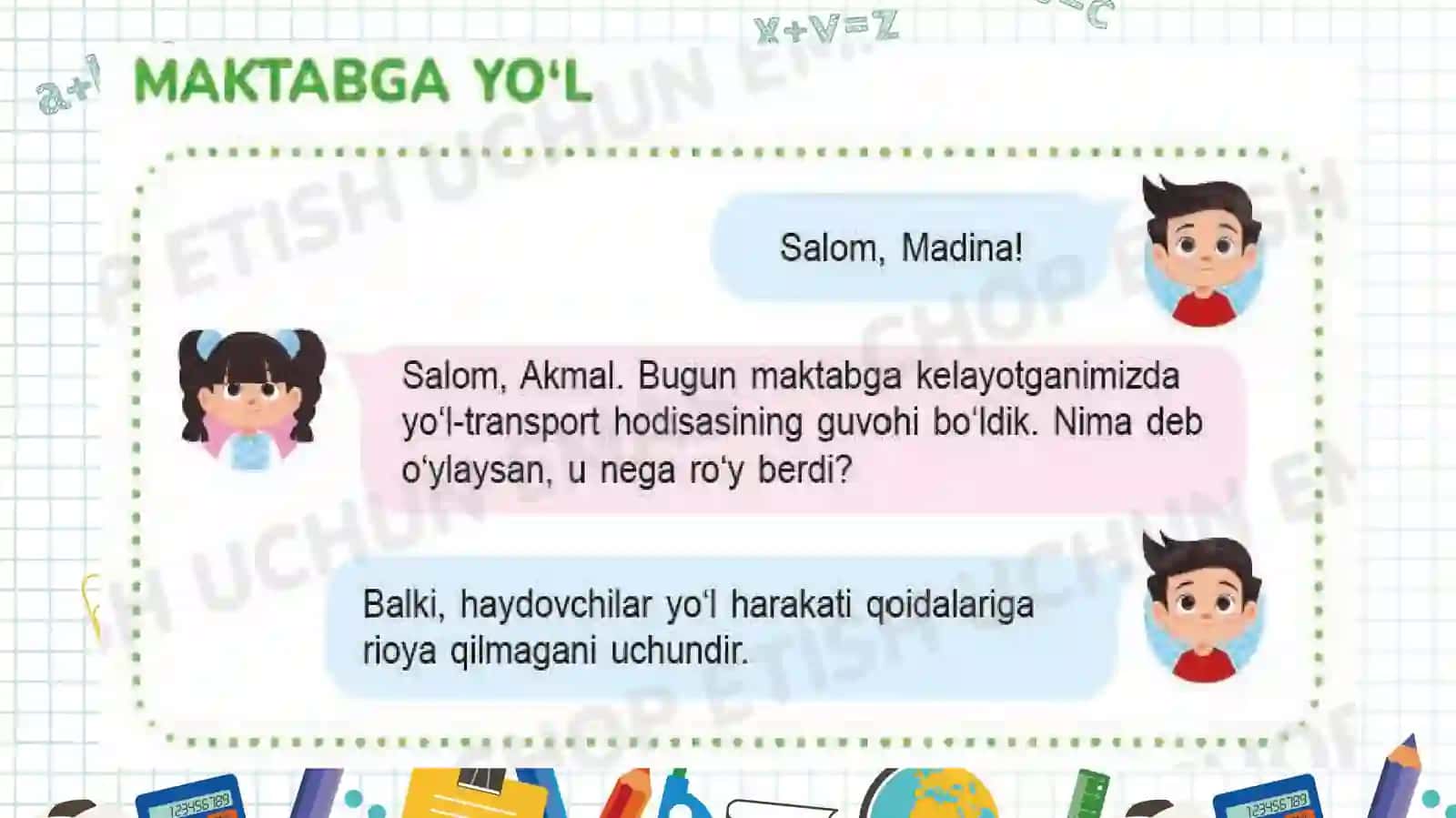 Maktabga yo‘l. 2-sinf Tarbiya 3