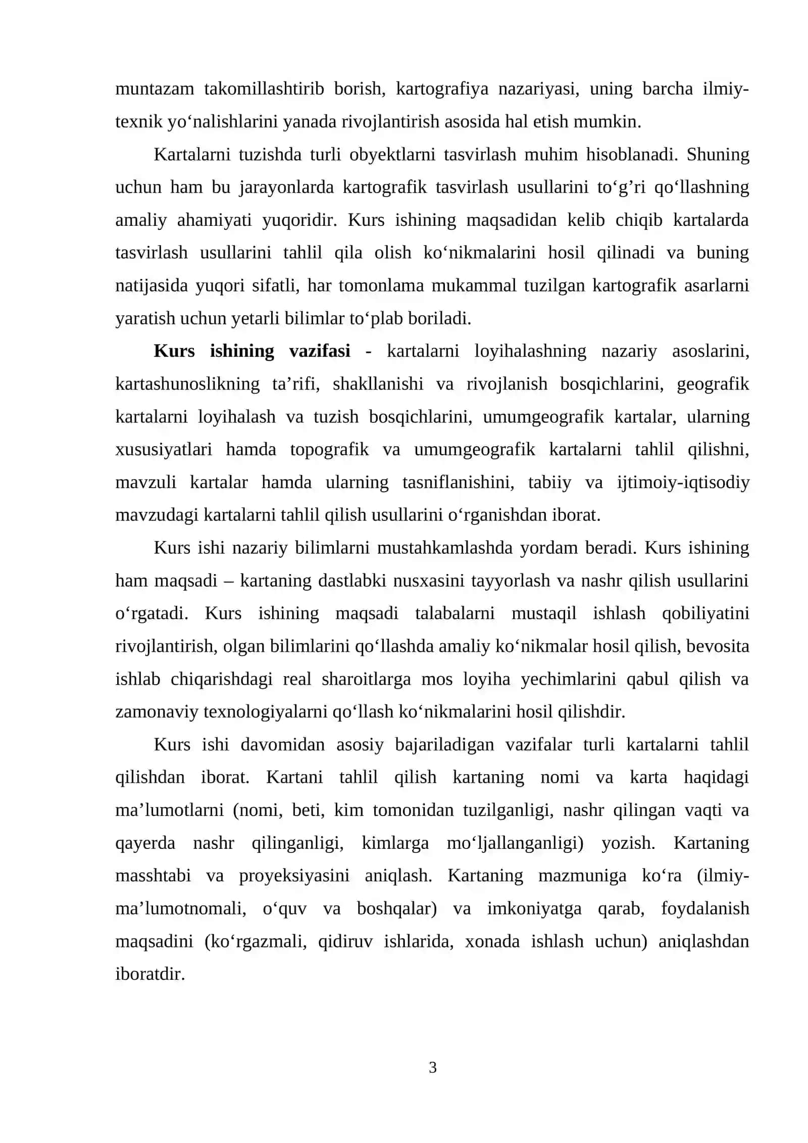 kartashunoslik kurs ishi 3