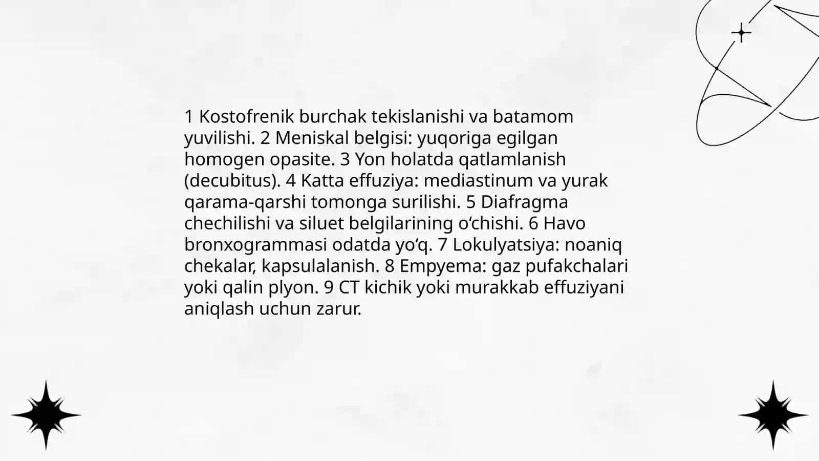 O‘pka va koʻks oralig‘i kasalliklarida rentgenologik simptomlar va sindromlar 3