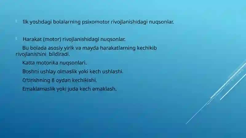 Ilkyoshdagibolalarningpsixomotorrivojlanishi VA ILK YOSHDAGI BOLALARNING ABLITATSIYASI 3