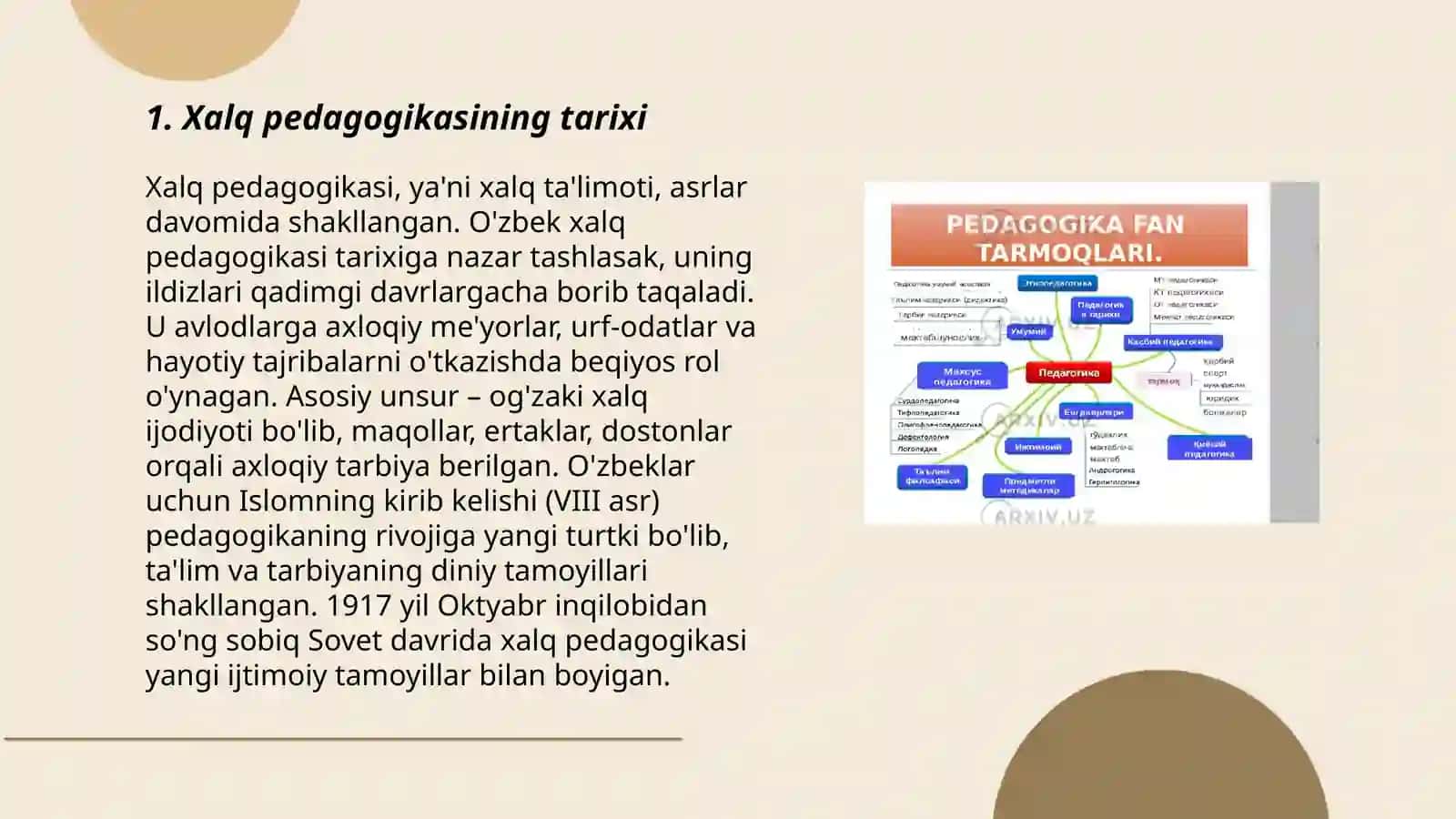 Xalq pedagogikasi-ilmiy pedagogikaning asosi 3
