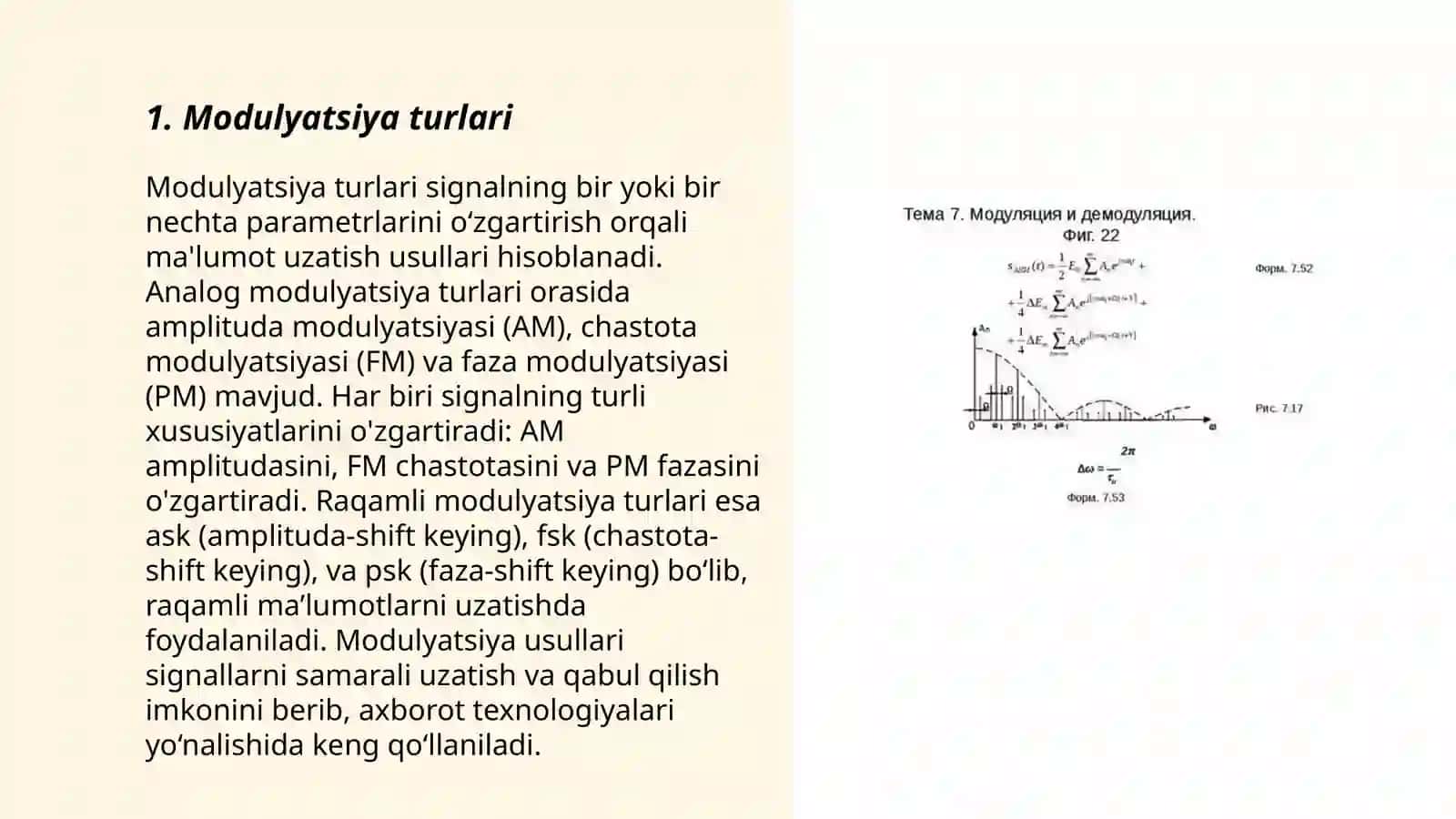 Modulyatsiya va demodulyatsiya jarayonlari 3