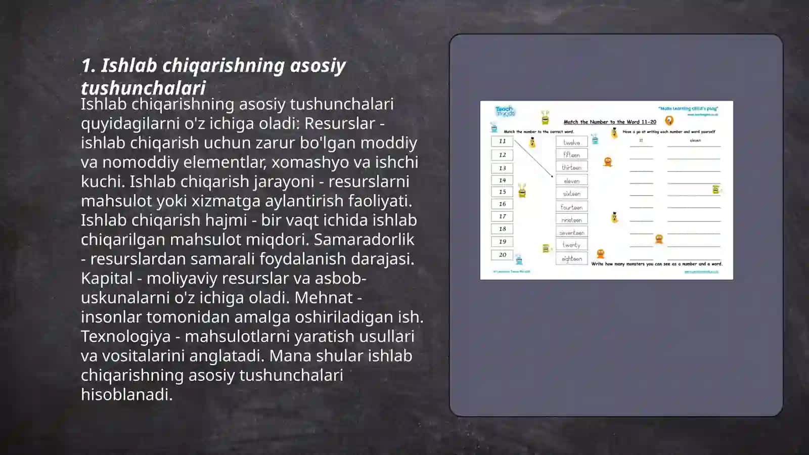 Ishlab chigarishni tashkillash asoslari 3