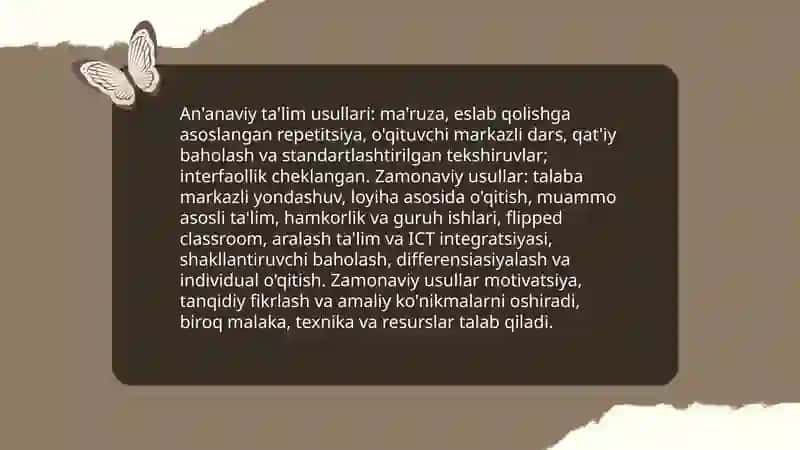 TA’LIM USULLARI, METOD VA VOSITALARI 3