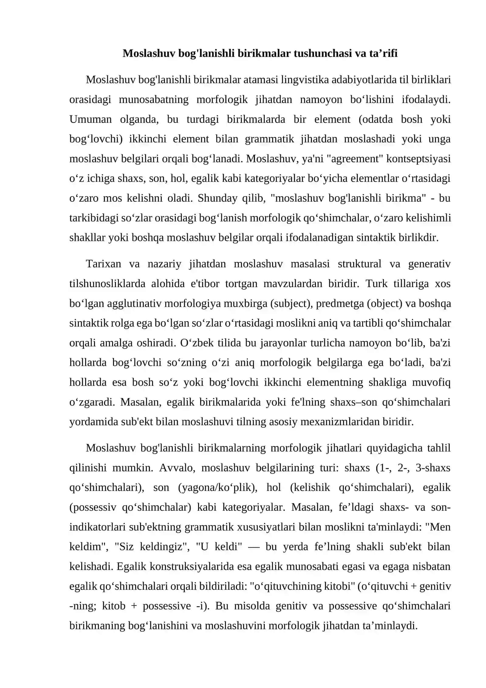 Moslashuv bog'lanishli birikmalar 3