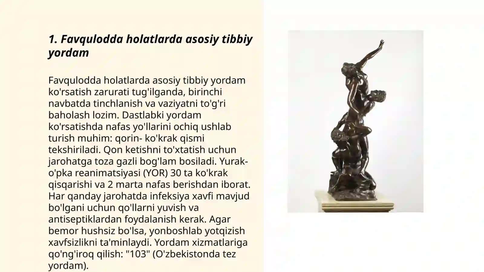 Favqulodda aziyat chekganlarga yordam koʻrsatish 3
