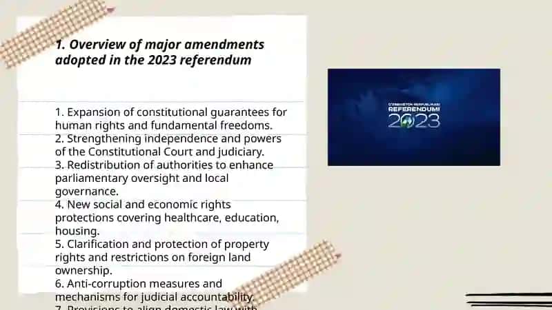 Constitution changes in Uzbekistan after 2023 referendum 3