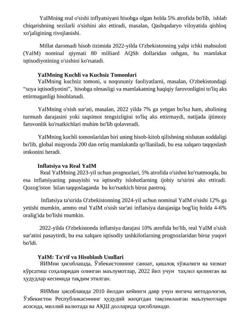 Milliy daromad va milliy hisoblar tizimidagi boshqa daromad korsatkichlari 3