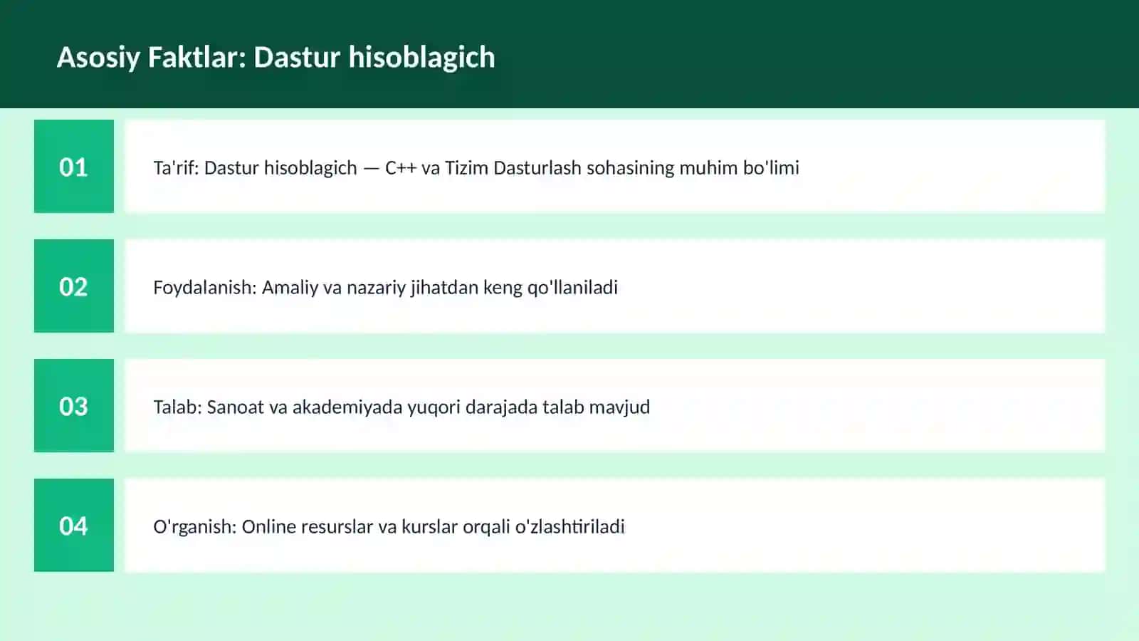 DASTURLASH | C++ VA TIZIM DASTURLASH 3