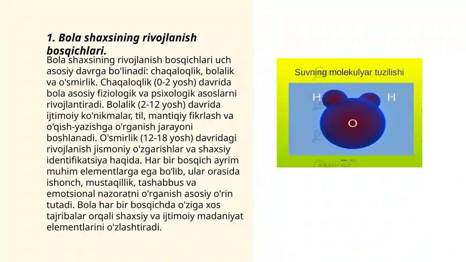 Bola shaxsi, uning rivojlanishi va muhitga bogʻliqligi 3