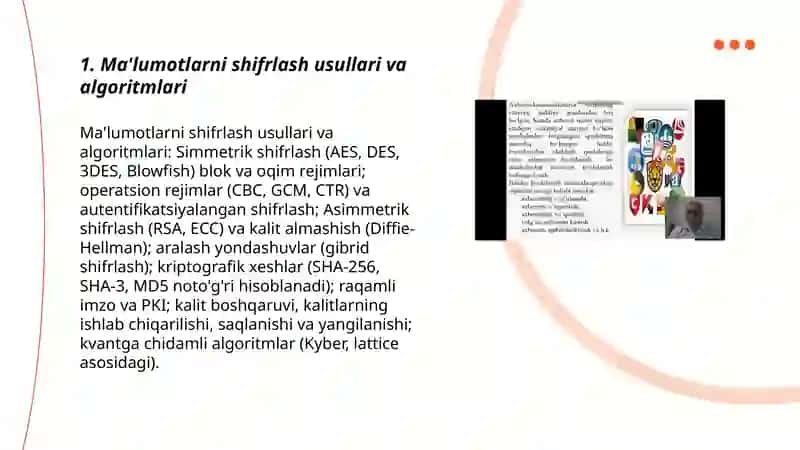 Ma’lumotlar xavfsizligi va zaxiralash 3