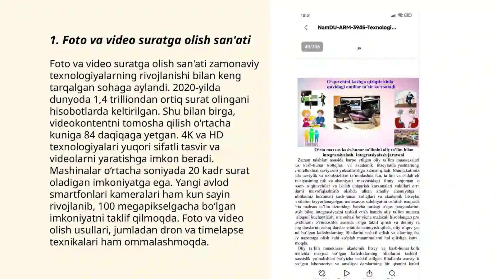 Foto va video suratga olish san'ati 3