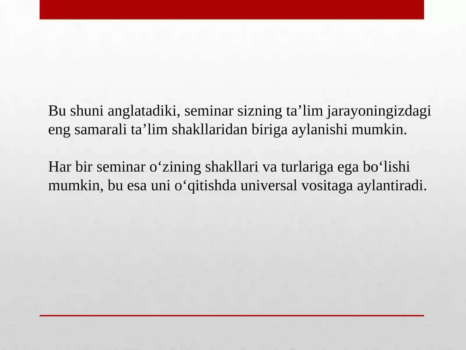 Oliy ta'limda mashg'ulotlarni tashkil etishning o'ziga xos xususiyatlari 3