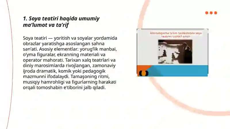 Soya teatirini sahnalashtirish haqida maʼlumot 3