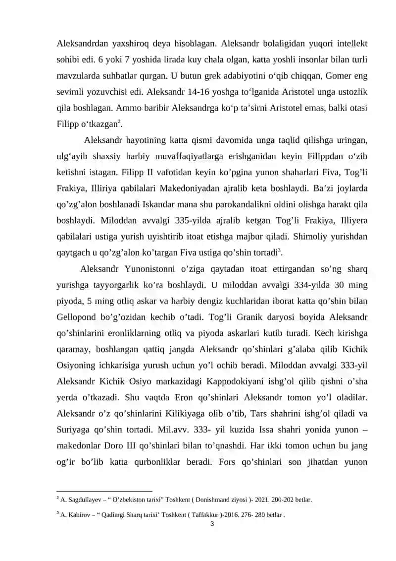 JАHОN TАRIXIDА MАKЕDОNIYАLIK АLЕKSАNDRNING TUTGАN О‘RNI 3
