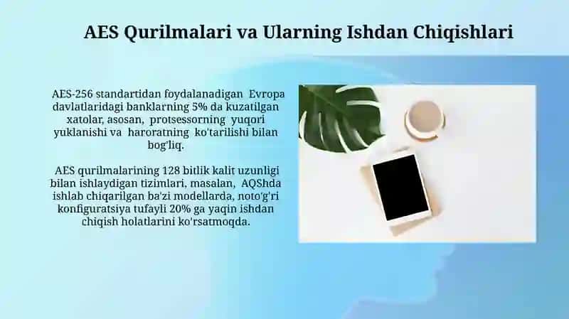 AES Qurilmalari va Ulardagi Nosozliklar 3