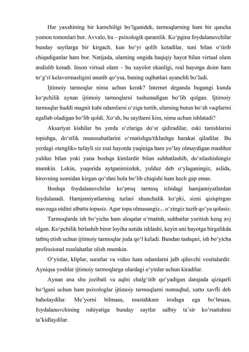 VIRTUAL OLAMGA QARAMLIK VA UNING OQIBATLARI 3