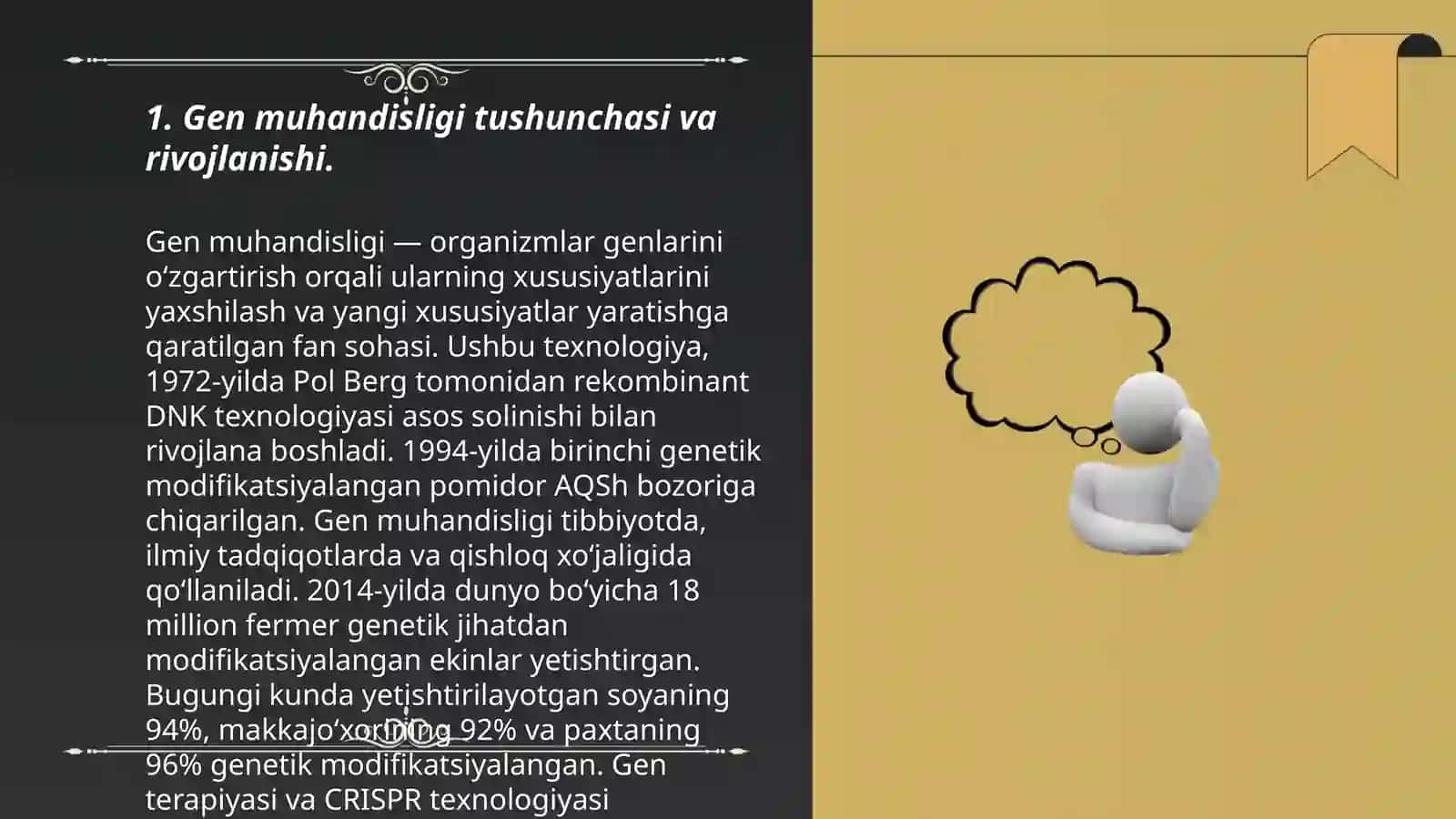 Gen muhandisligi tushunchasi va rivojlanishi 3