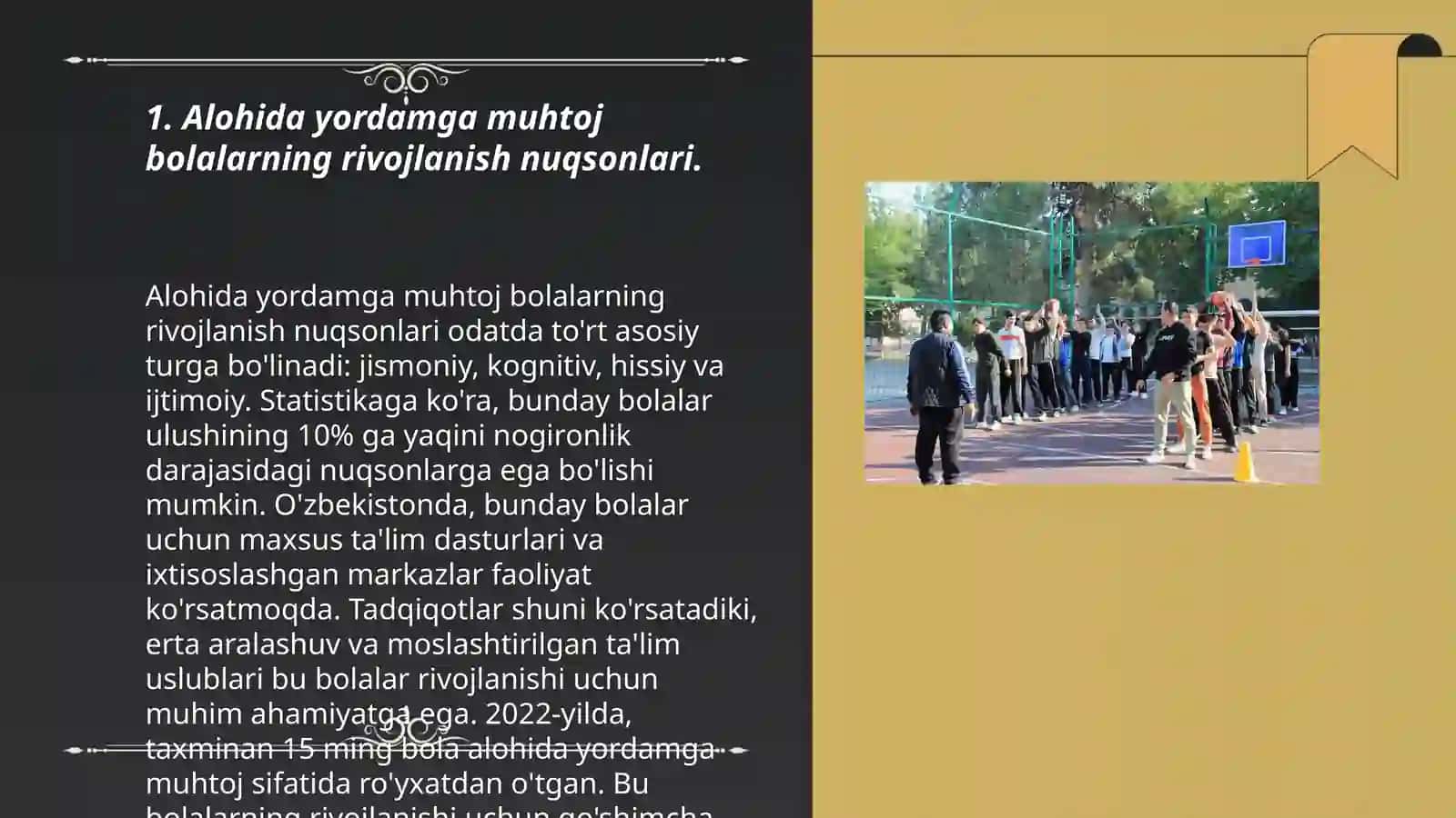 Alohida yordamga muhtoj bolalarda rivojlanishidagi nuqsonning chuqurligi va tuzilishiga qarab inklyuziya modellarini tanlash 3