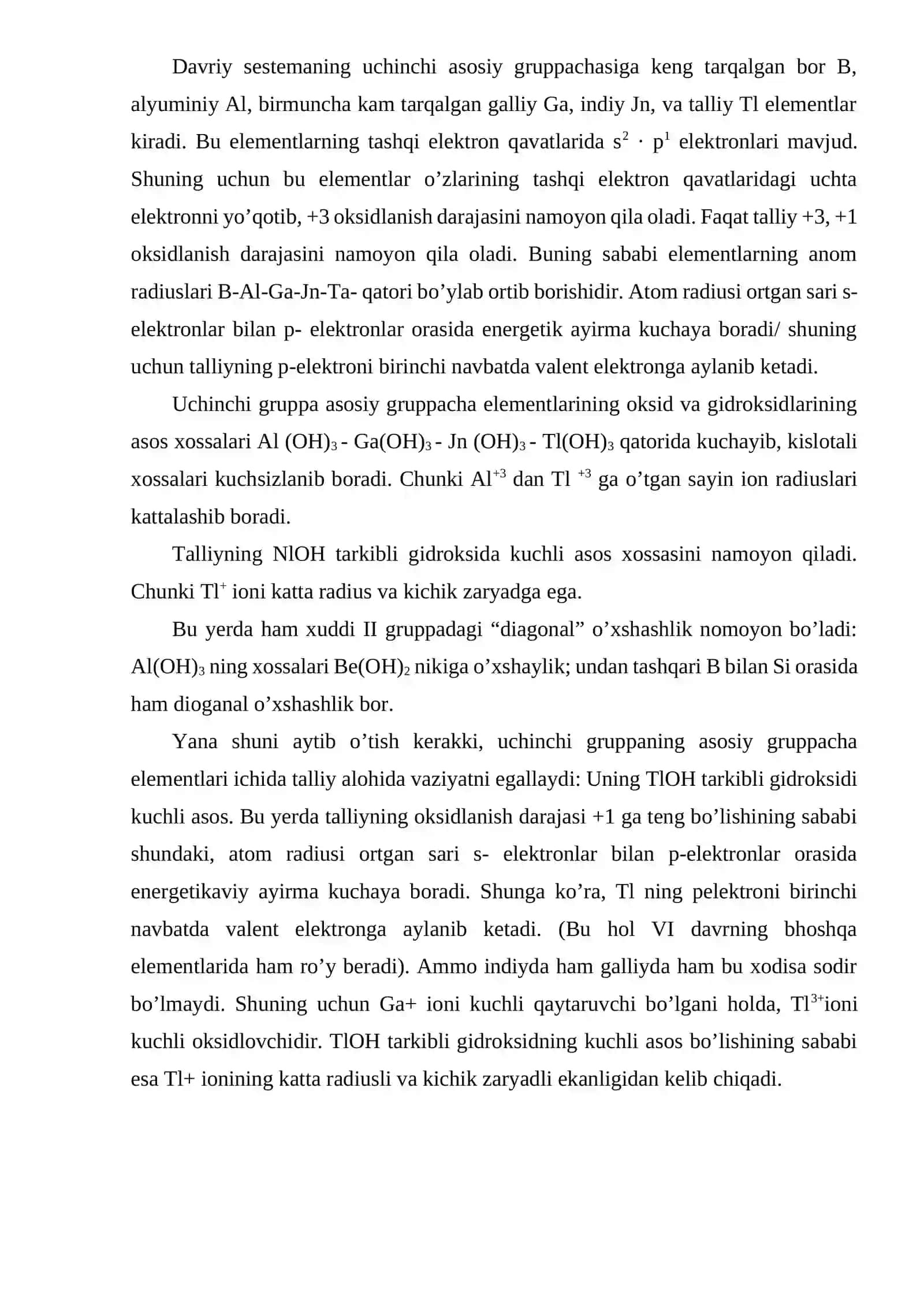 3-Gruppa elementlariga umumiy xarakteristika 3