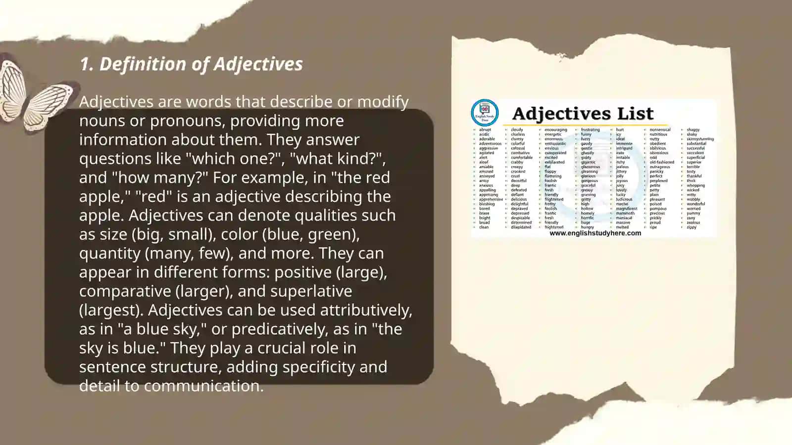 Adjectives 3