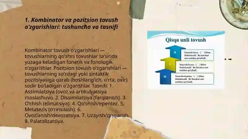 Kombinator va pozitsion tovush oʻzgarishlari 3