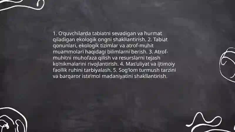 Boshlang‘ich sinf o‘quvchilariga ekologik tarbiya berishning maqsad va vazifalari 3