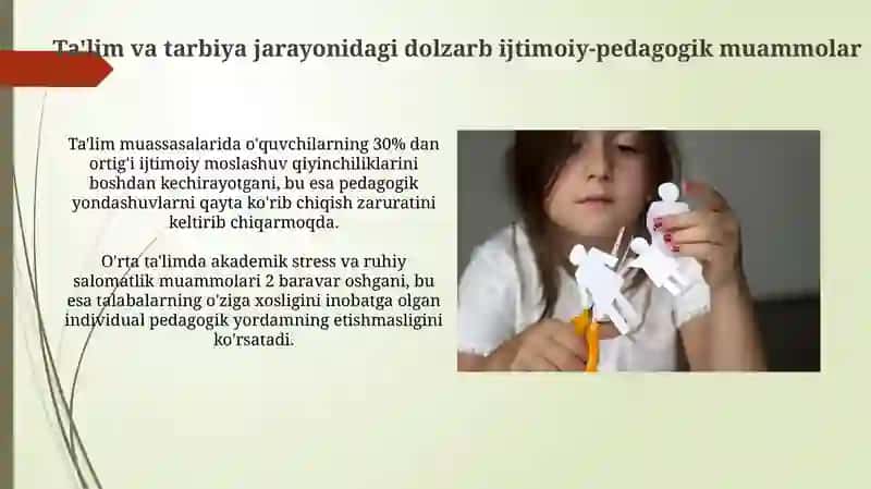 Ta'lim va tarbiya jarayonidagi dolzarb ijtimoiy-pedagogik muammolar 3