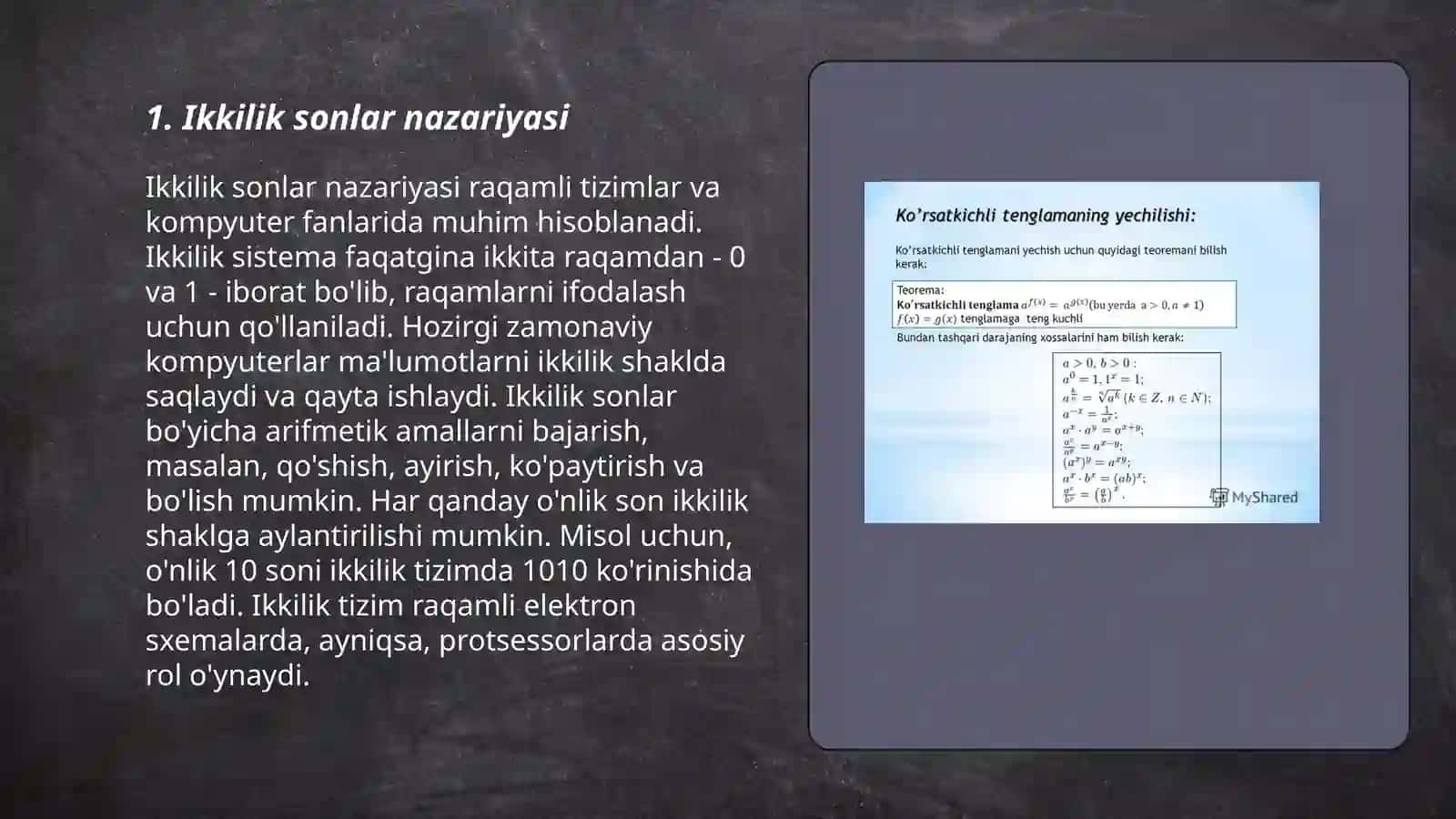 Ikkilik sonlar asosida o‘yin fizikasi va simulyatsiyalarini hisoblash usullari 3