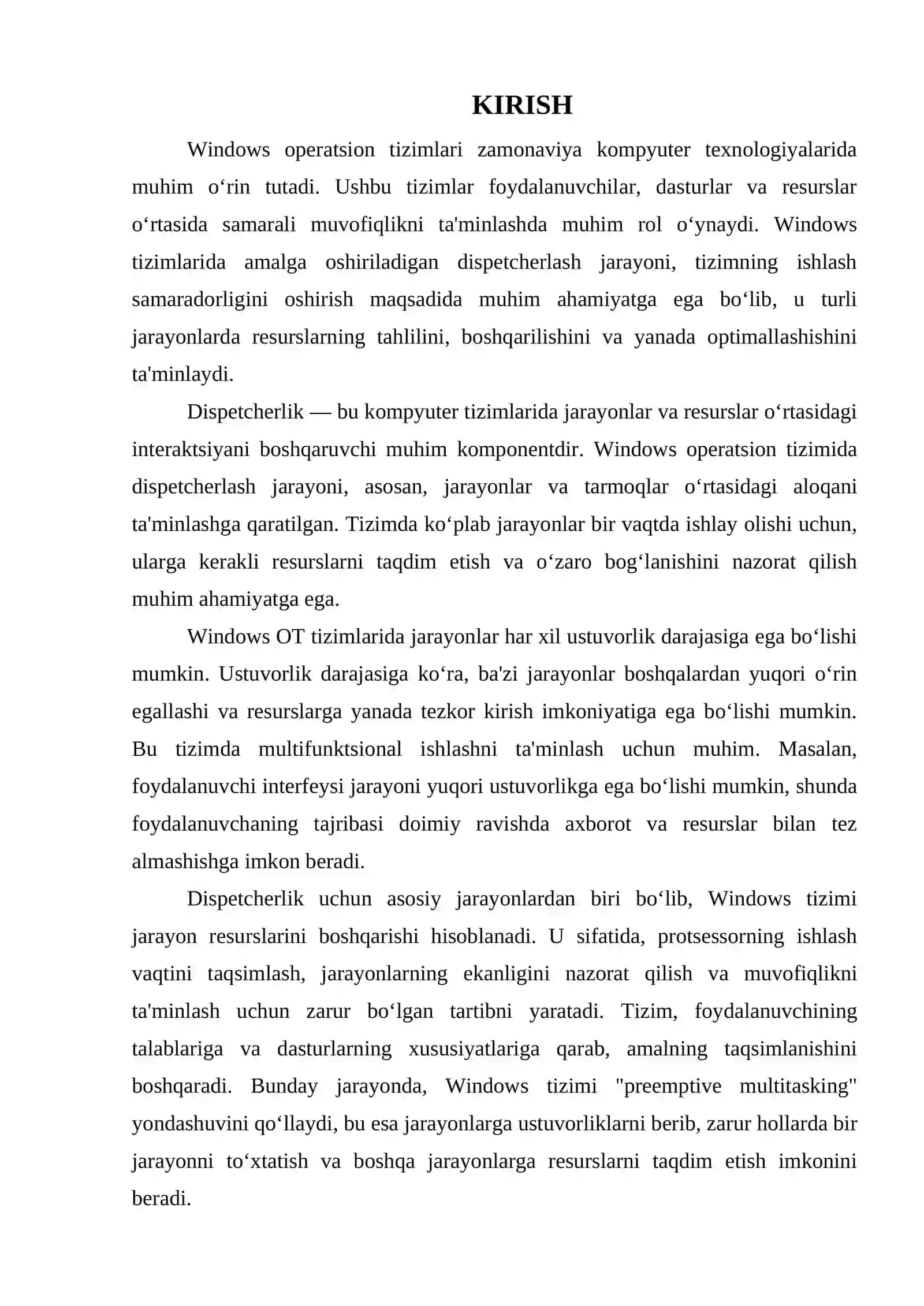 WINDOWS OT TIZIMLARIDA AMALGA OSHIRILADIGAN DISPETCHERLASH 3