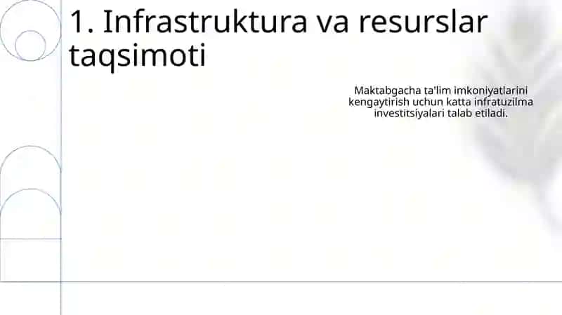 Maktabgacha ta'lim tizimini rivojlantirishning ustivor yo‘nalishi 3