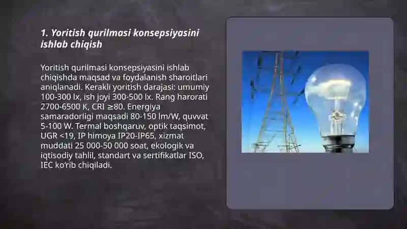 Yoritish qurilmalarini loyihalash 3