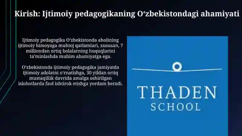 O‘zbekistonda ijtimoiy pedagogikaning rivojlanish tarixi 3