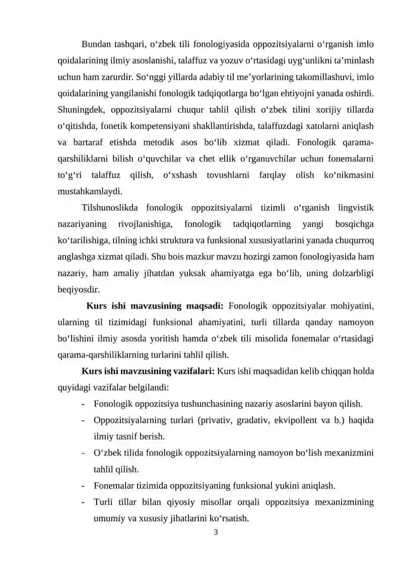 Fonologik oppozitsiyalar 3
