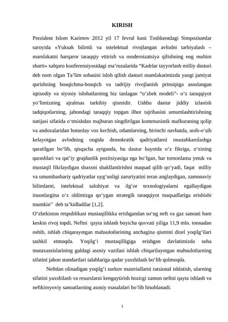 "Neft tarkibida uchraydigan azot saqlovchi birikmalar miqdorini aniqlash" 3