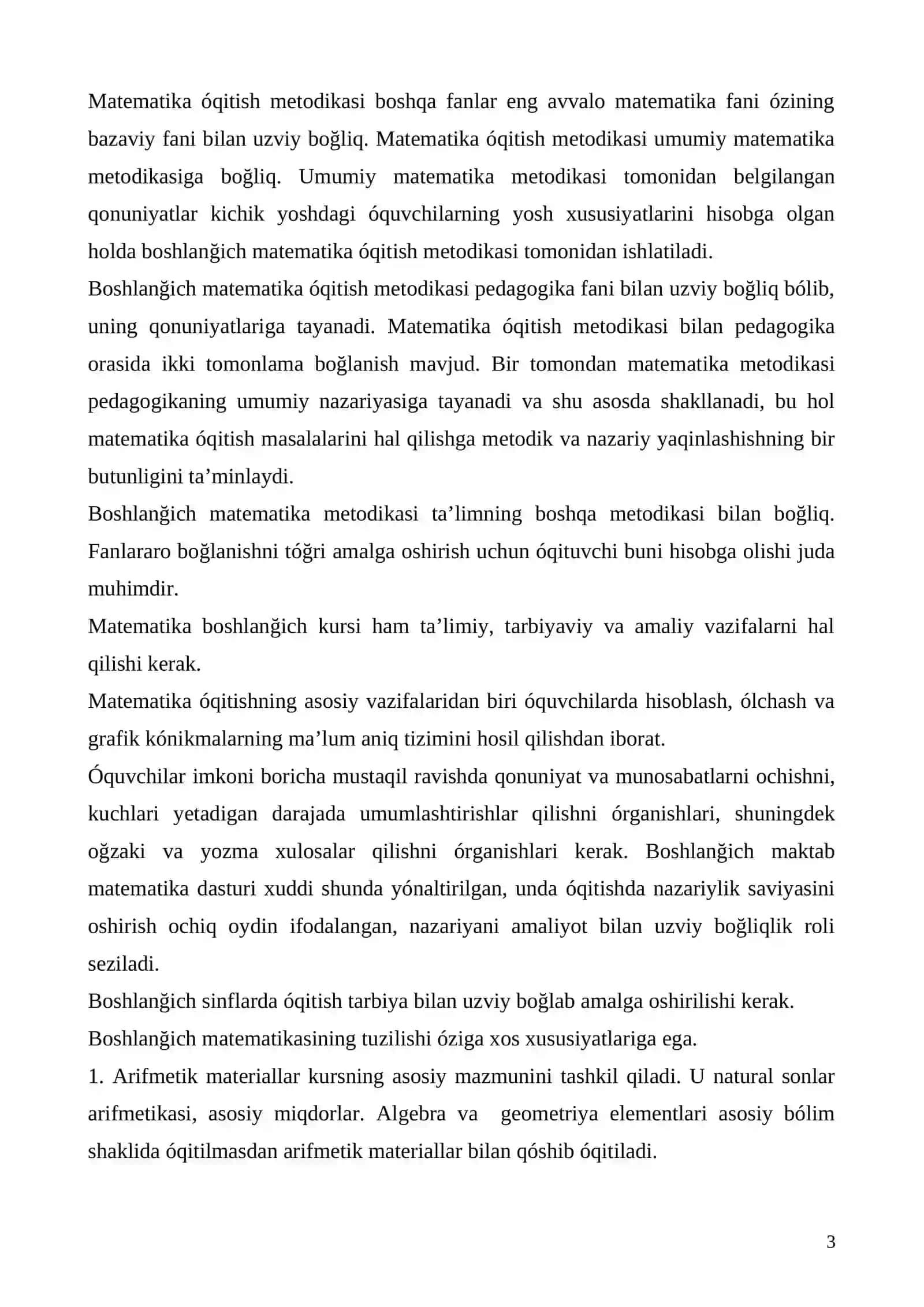 Matematika darslarining óziga xos xususiyatlari 3