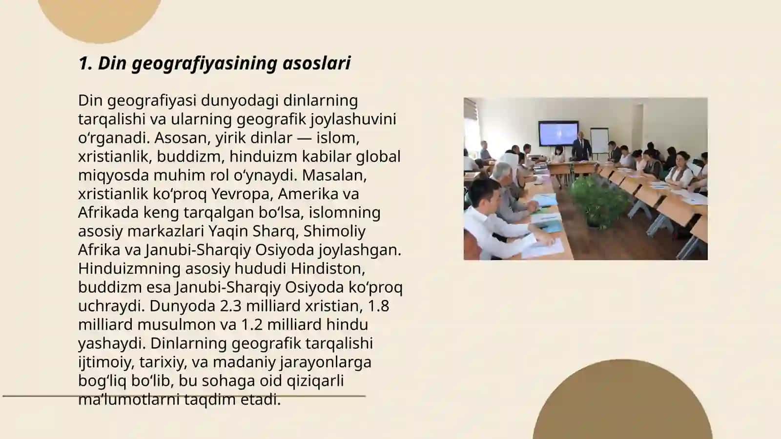 Din geografiyasi dunyo dinlari va mahalliy dinlarning xususiyatlari 3