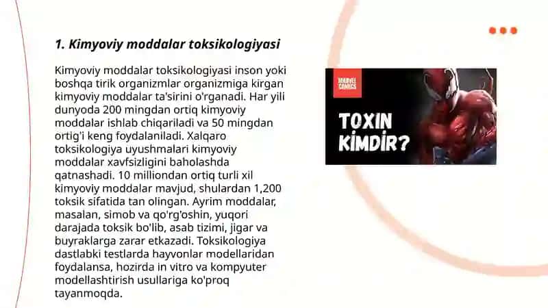 Kimyoviy moddalar toksikologiyasi 3