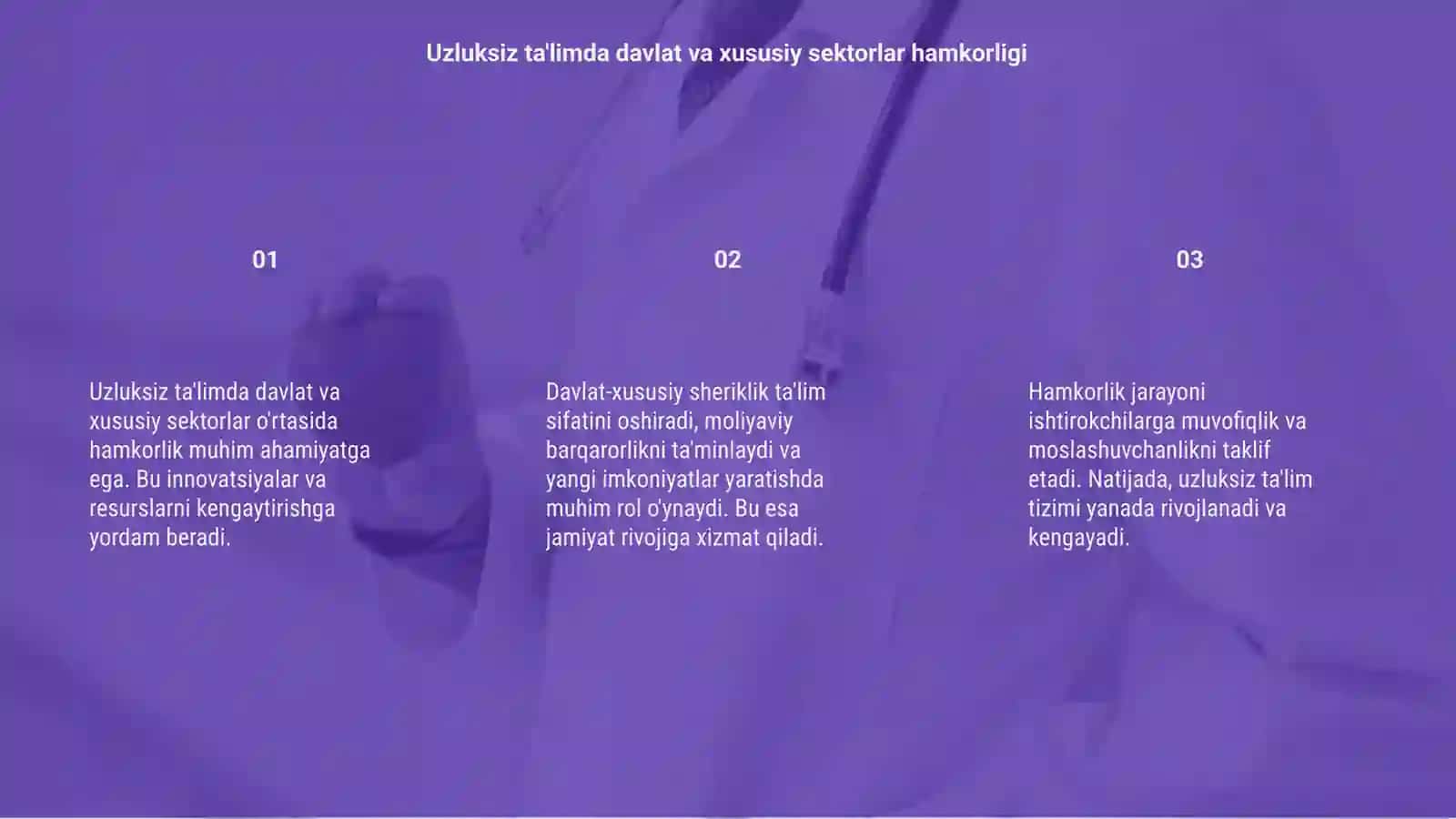Uzluksiz ta'limda davlat xususiy sheriklikning oʻrni 3