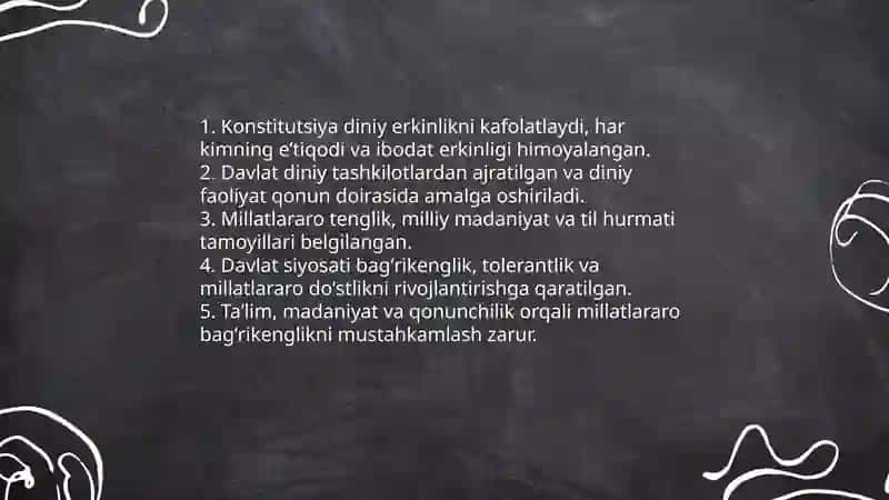 Diniy bagʻrikenglik va millatlararo doʻstlik siyosati 3