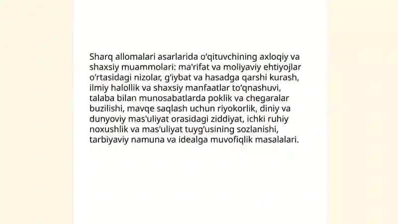 Munavvarning rivojlanish psixologiyasi Fanidan Mustaqil Ishi 3