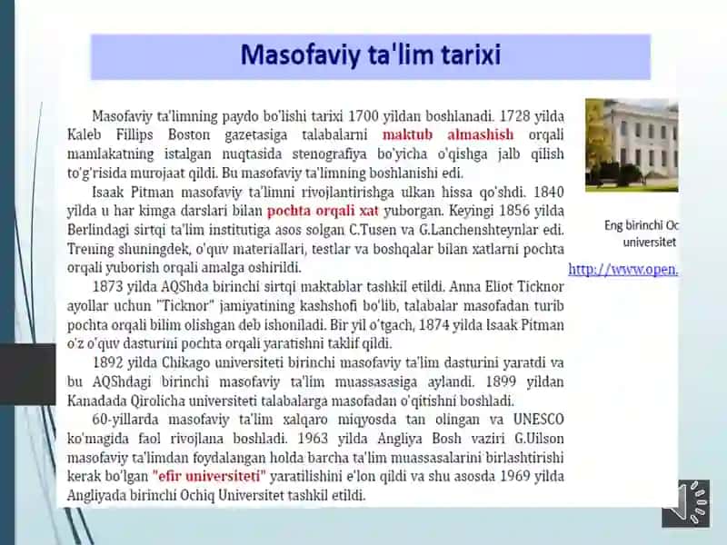Masofaviy ta'limni tashkil etish va boshqarish 3