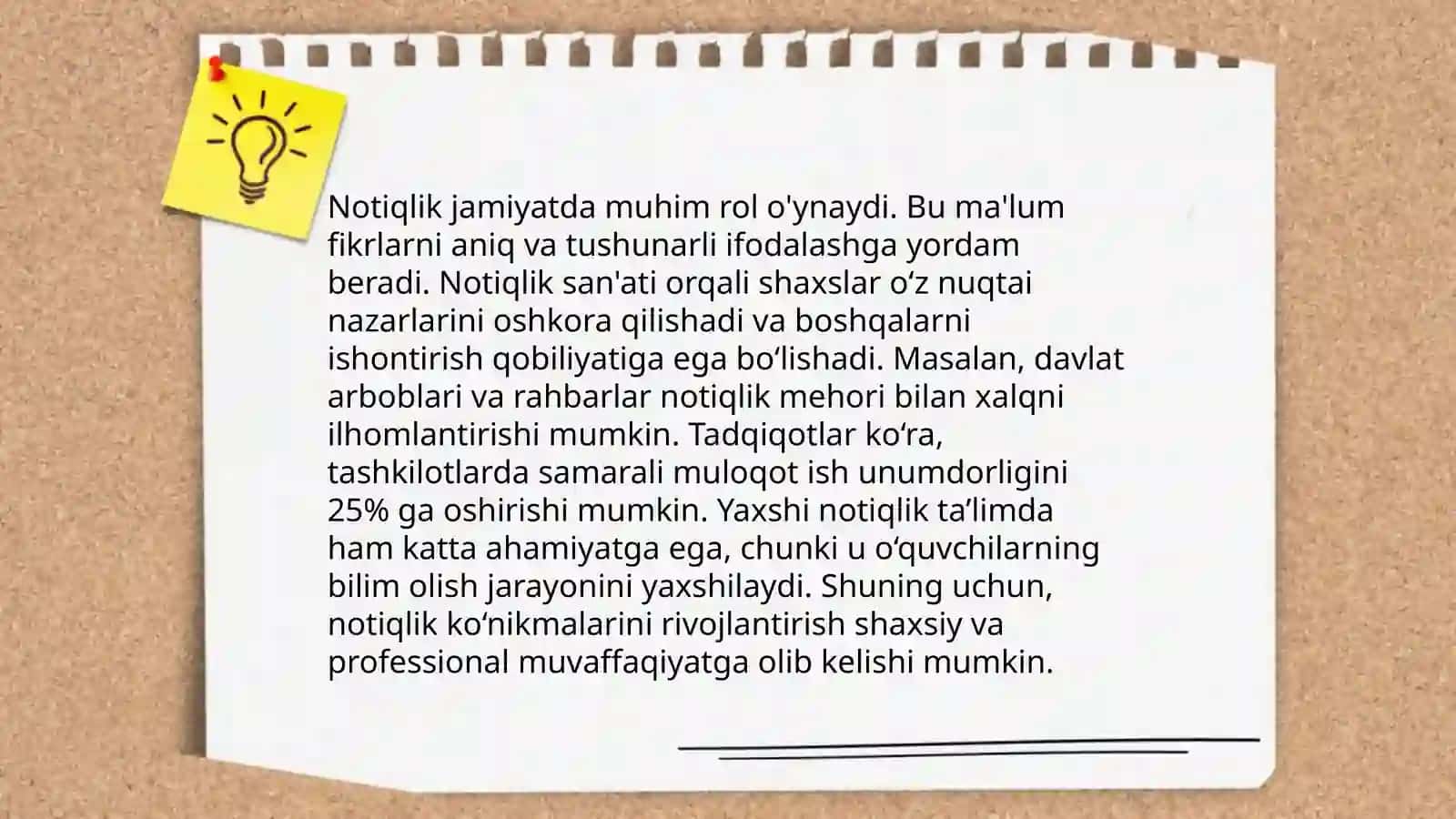 Notiqlikning ahamiyati 3